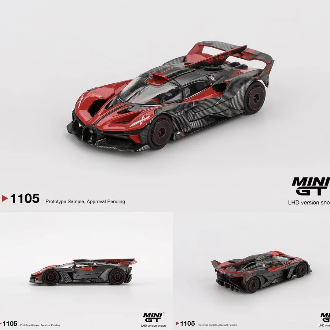 MINIGT 1:64 布加迪 Bugatti Bolide 飞火流星 合金汽车模型 1105