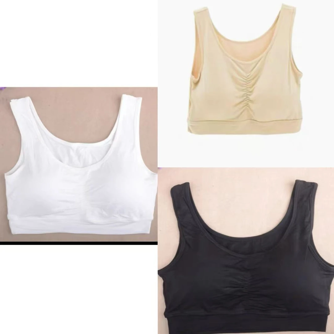 8174-（三个装）（颜色任意）莫代尔运动美背（无胸垫）