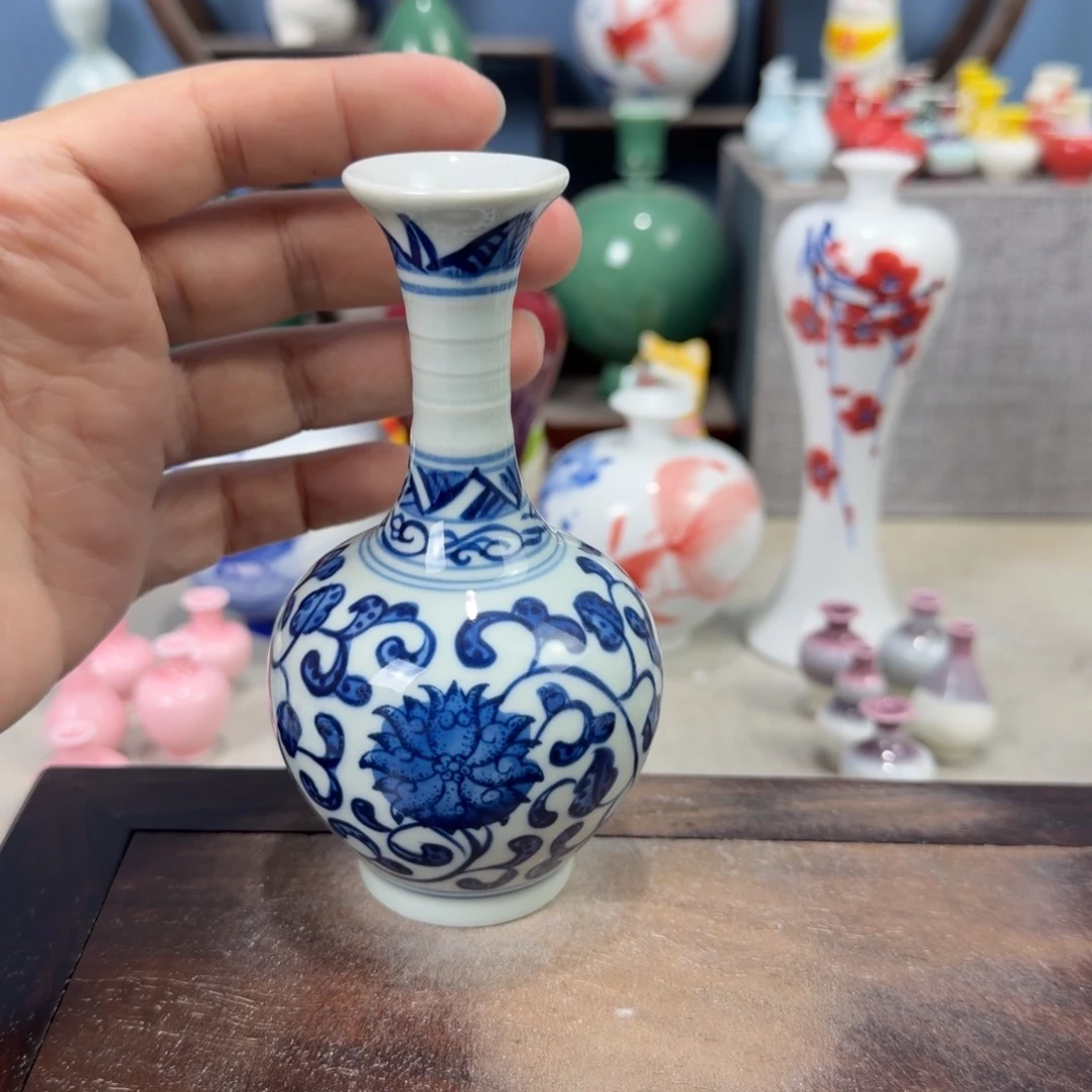 陶瓷手工小花器摆件