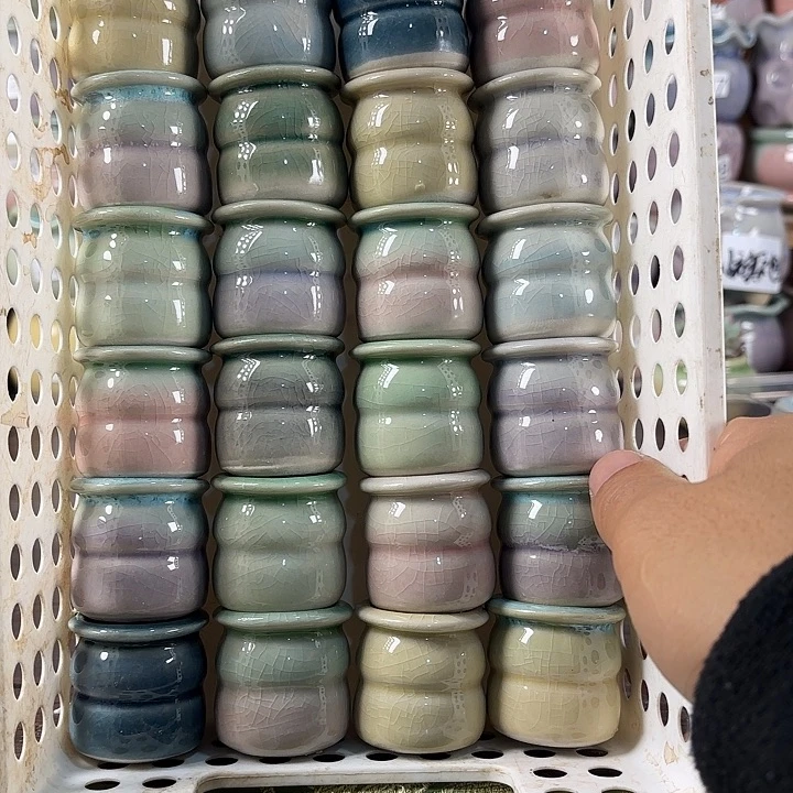 红陶量货/口高深浅搭配发6