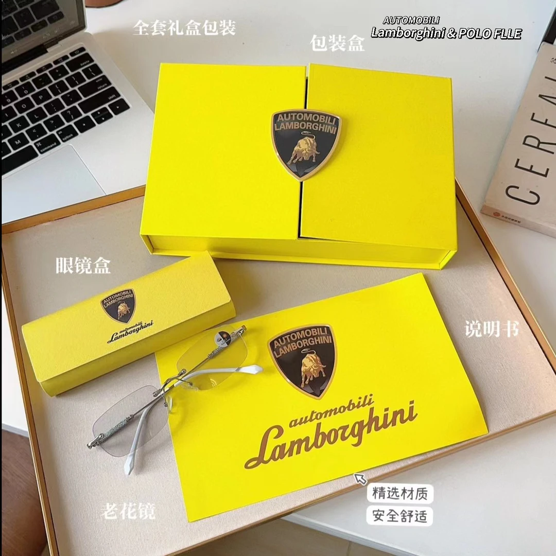 AutomobiliLamborghini联名劳瑞达自动变焦高清时尚老花镜眼镜⑦