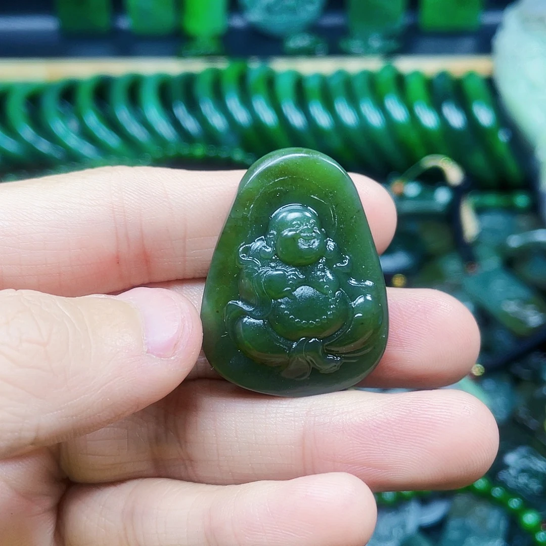 和田玉未镶嵌挂件