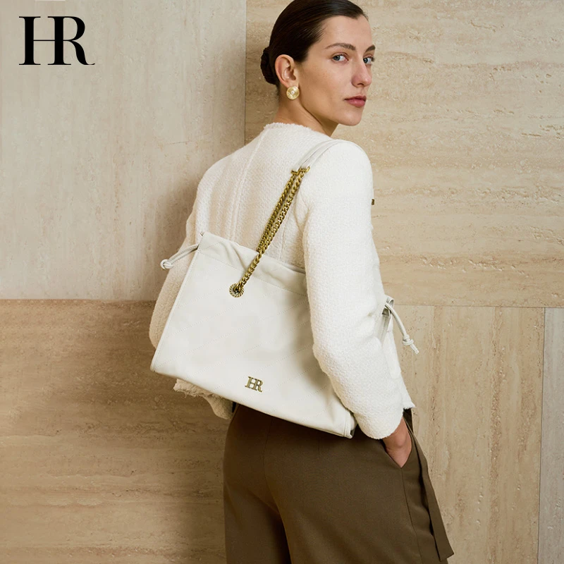 【圣诞礼物】HR赫莲娜女包2025秋冬新款大容量托特包单肩腋下包