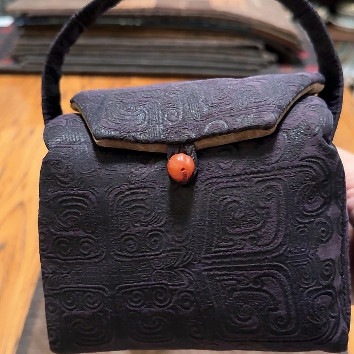 紫砂香云纱茶事包