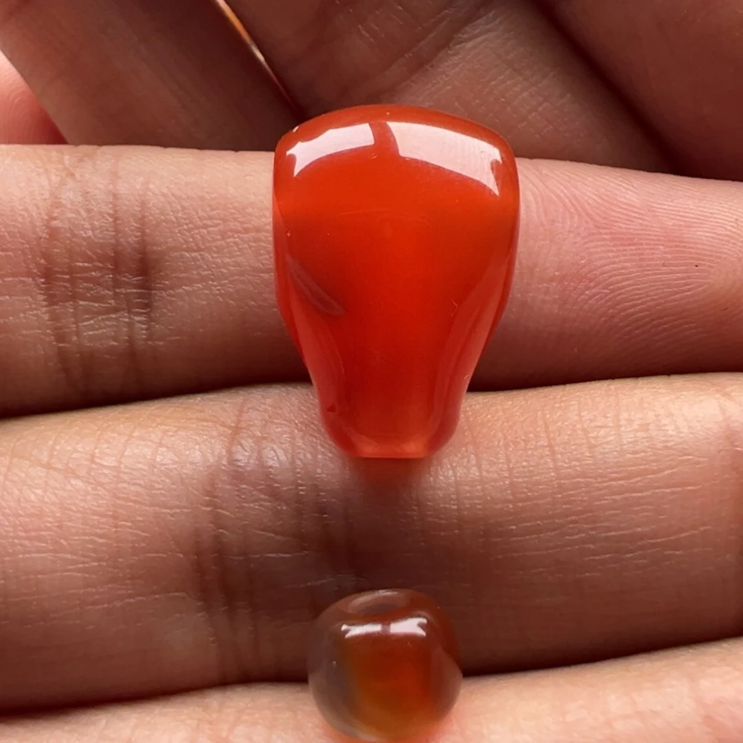 南红玛瑙三通12.0未镶嵌