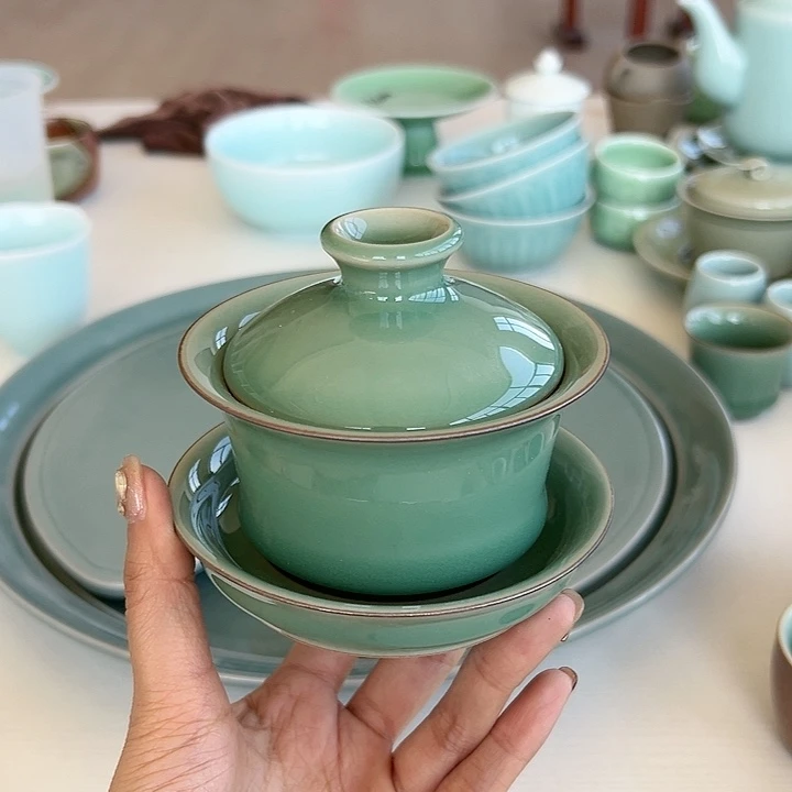 小米茶器龙泉青瓷