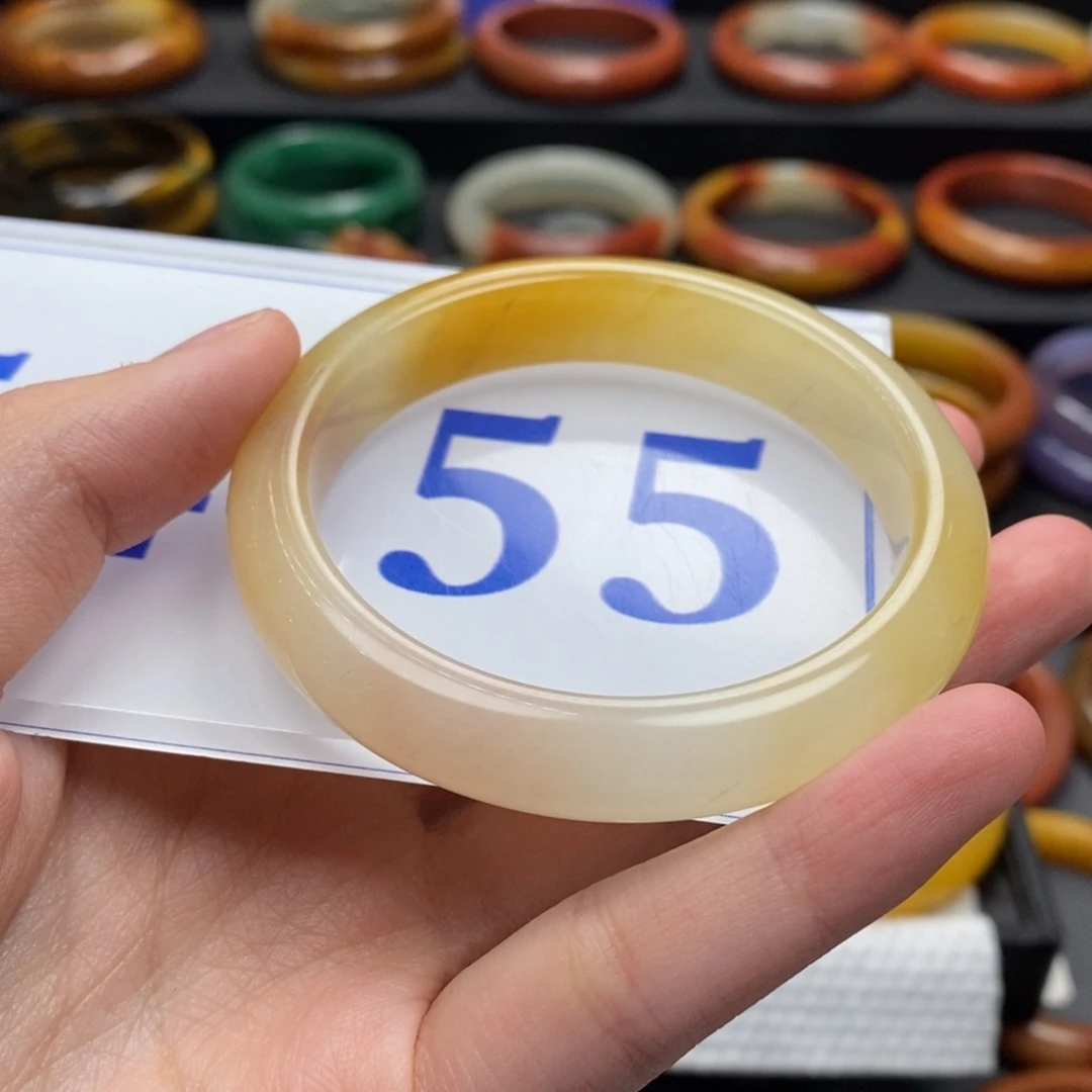 石英质玉（黄龙玉）手镯未镶嵌听****3