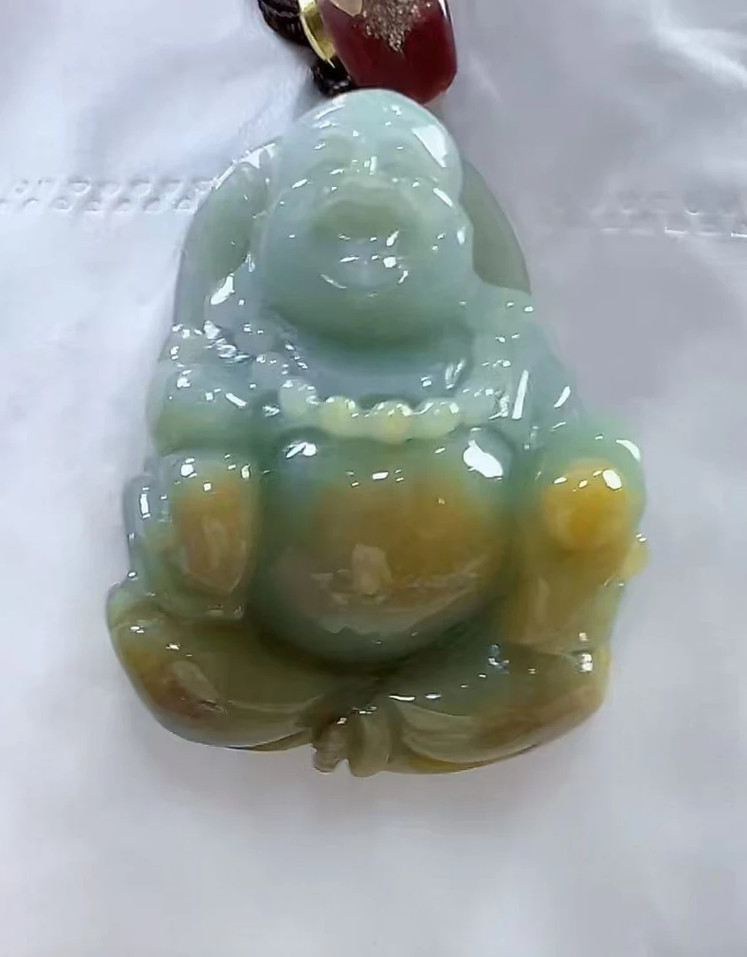 天然翡翠A货孤品吊坠123