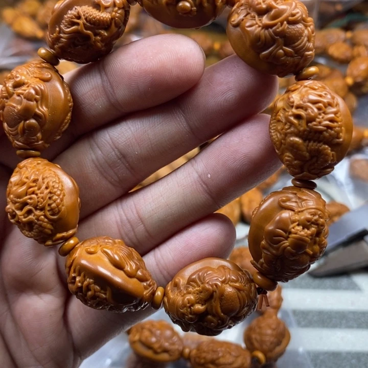 橄榄核手串/手链橄榄核雕工艺手串