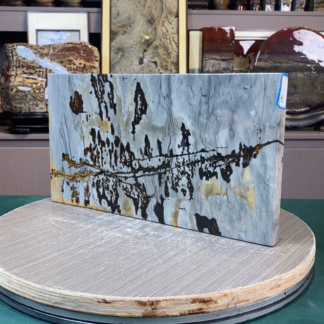 石材广西国画石草花石