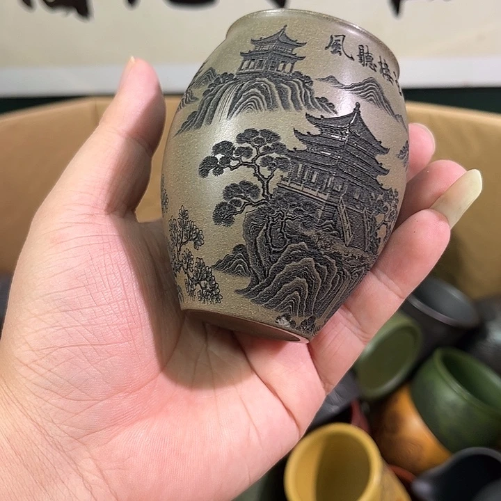 茶杯紫砂全手工紫砂主人杯