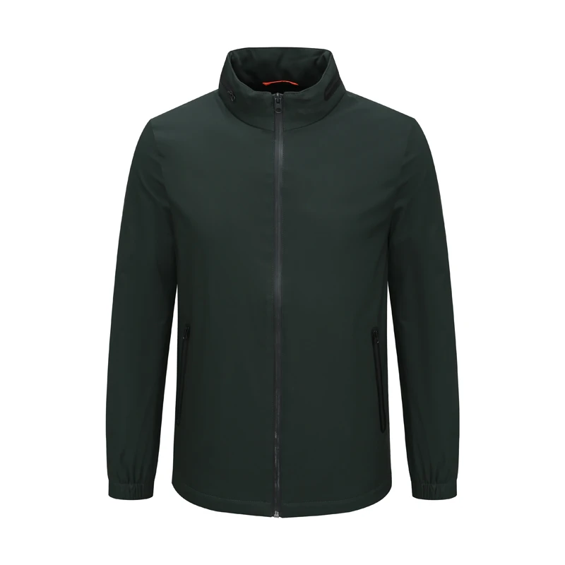 AB691歌秋冬款男式夹克 加绒拉链立领舒适休闲外套 时尚都市