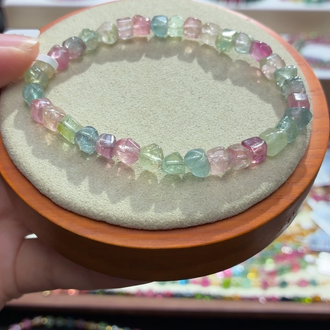 碧玺未镶嵌手串两天看货期