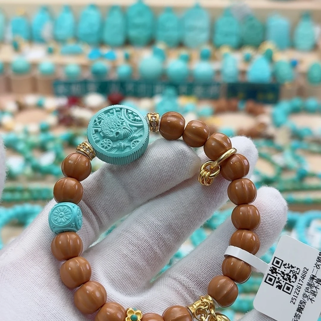 绿松石银S925镶嵌珠宝奇石