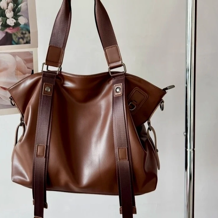 编码251——300按编码下单百搭牛皮复古水桶包荔枝纹小众