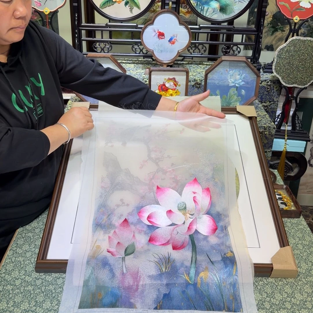 刺绣手工苏绣工艺制作技艺精湛