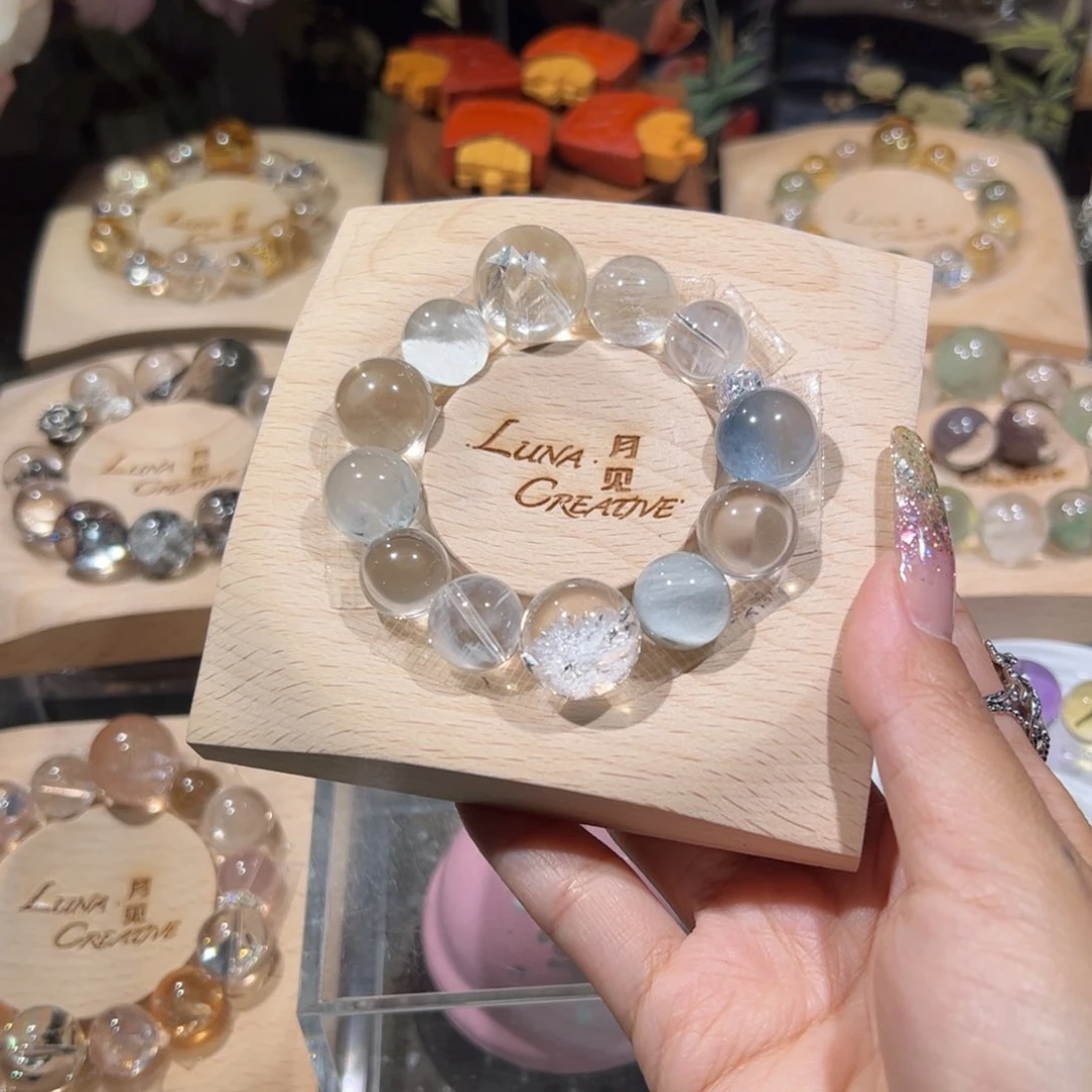 烟晶手链银S925镶嵌芭**恩