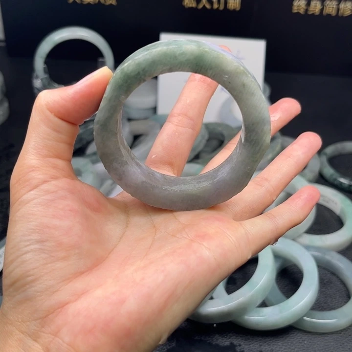 未镶嵌51-52正定制翡翠有纹