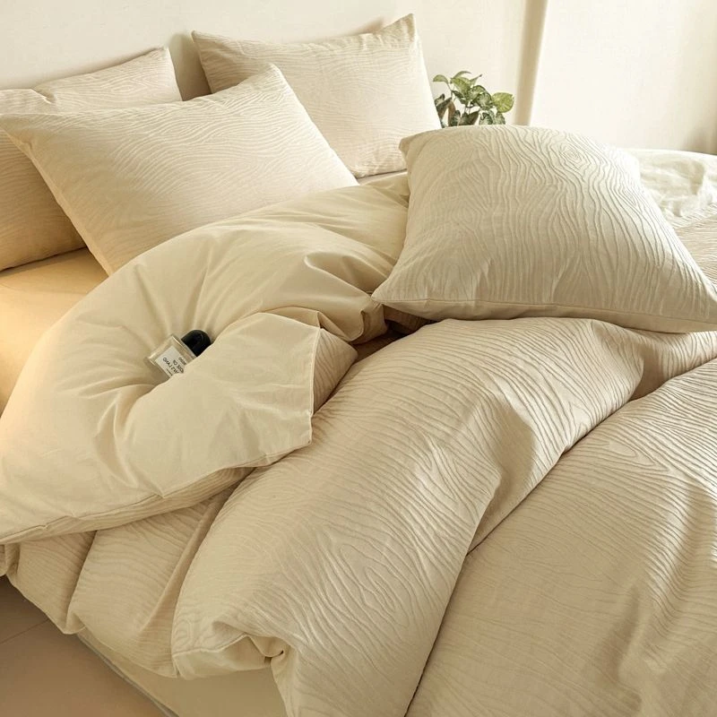 民宿风黑色被子全套一整套八件套床上用品七件套宿舍单人床五件套