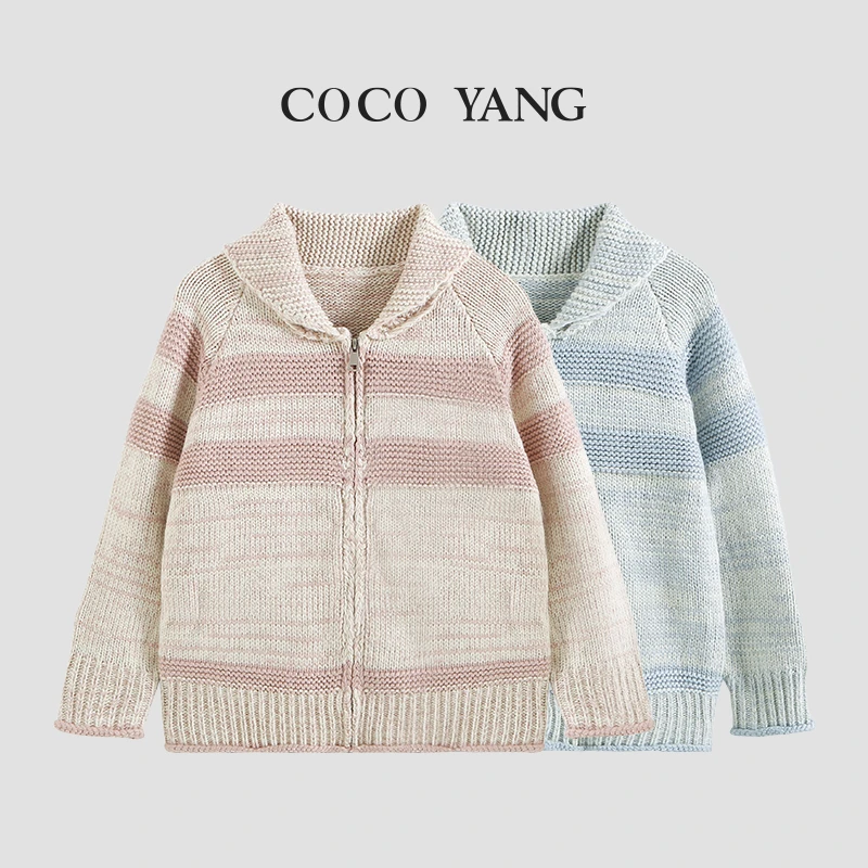 萌娃穿搭春秋季女童毛衣休闲百搭毛衣外套洋气女童针织衫-YHA235