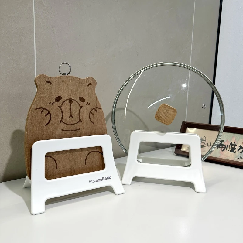 拾物造家厨房砧板锅盖一体置物架菜板案板专用立式底座多功能菜板