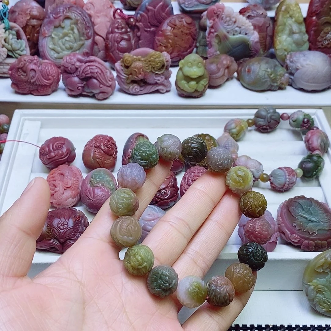 玛瑙/玉髓盐源玛瑙手串未镶嵌
