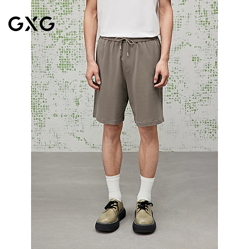 []GXG男装 肌理短裤男五分休闲裤25夏新品#G25X222017
