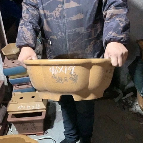 紫砂花盆手工制作