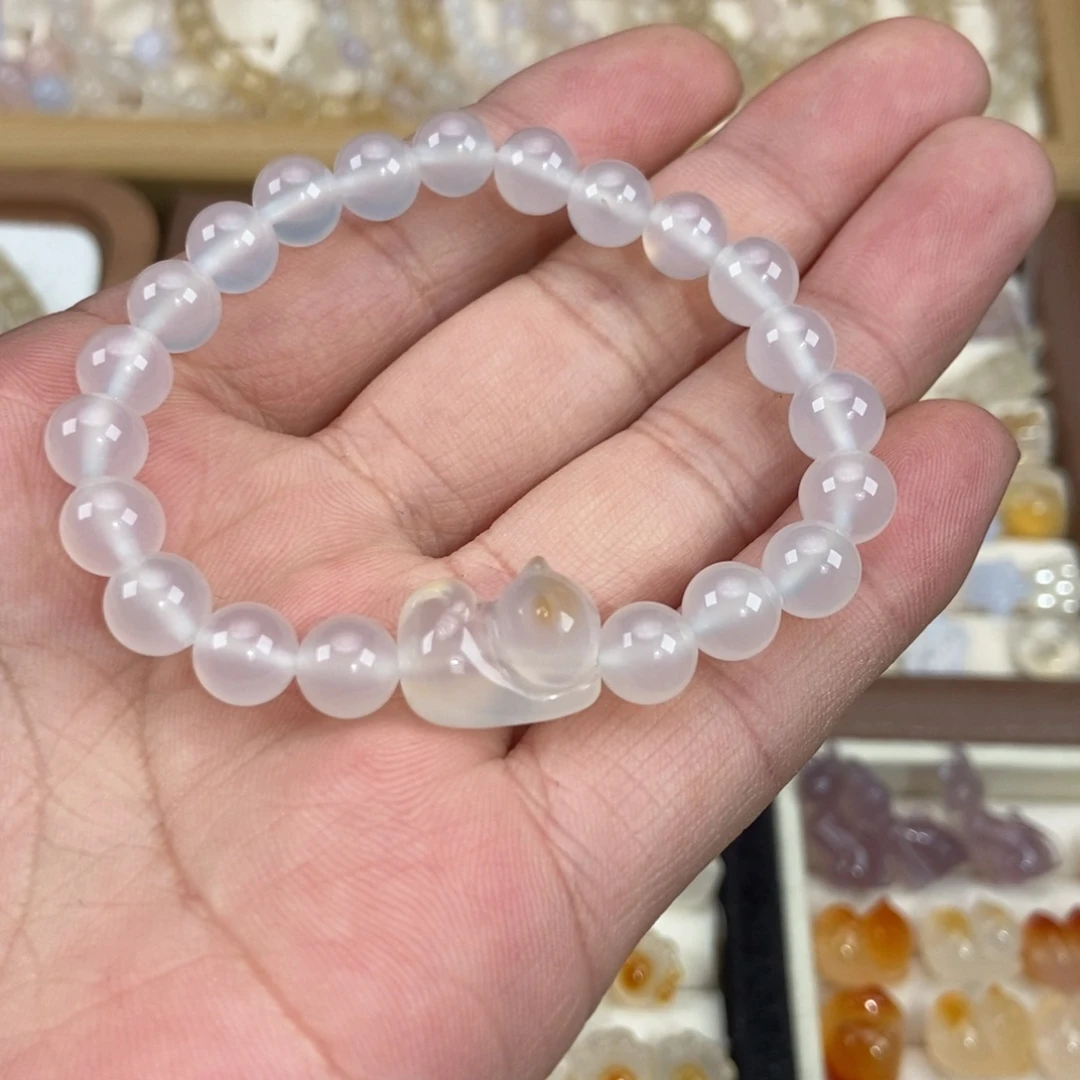 玛瑙/玉髓未镶嵌手链M14