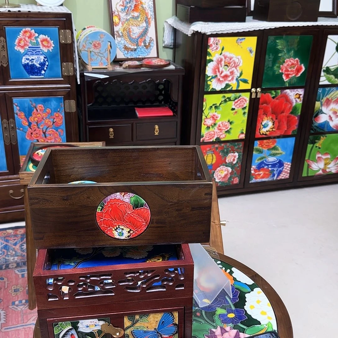 ****座大首饰盒好看实木