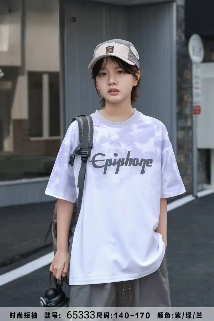 【淼淼妈】中大童夏季短袖T恤65333