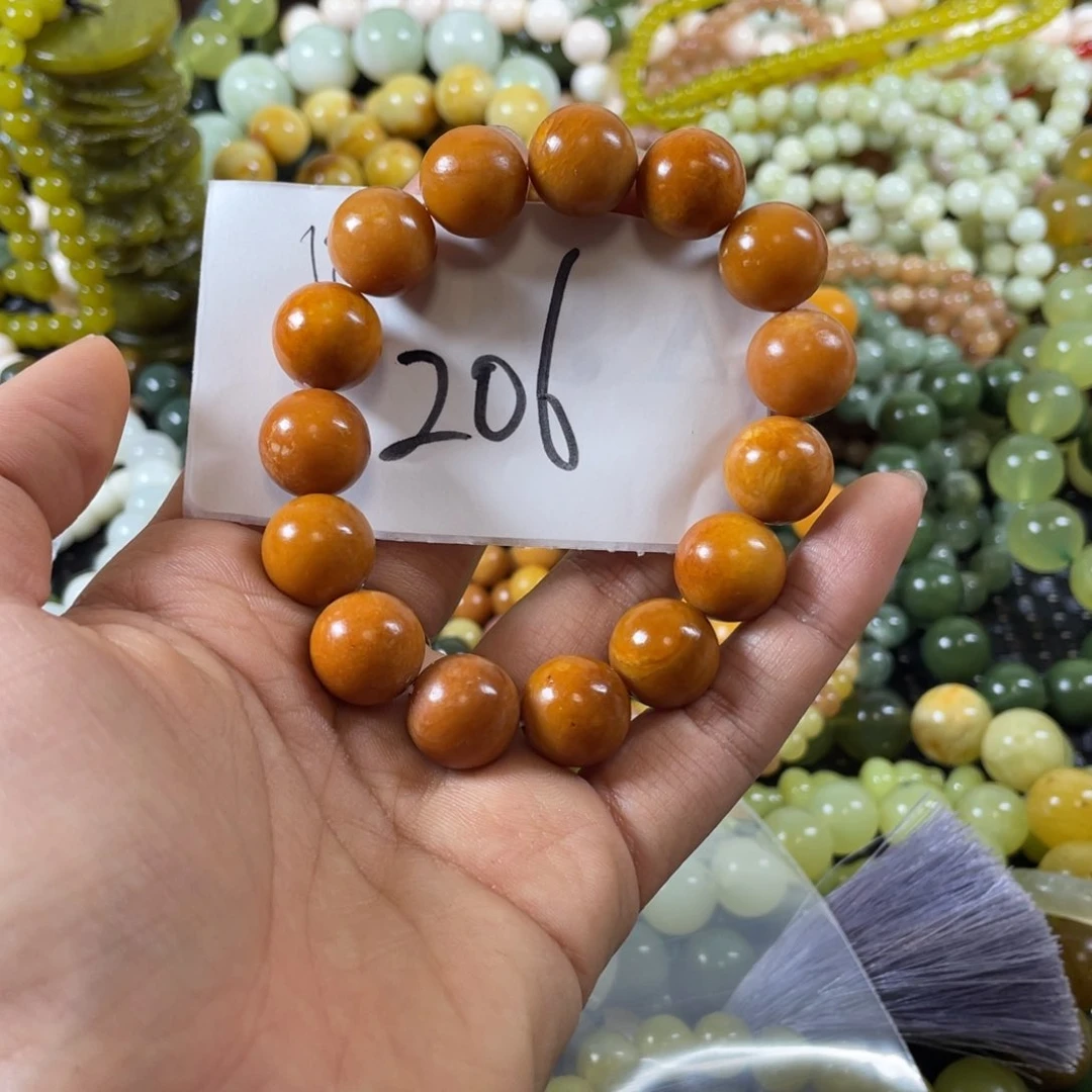 未镶嵌蛇纹石玉手链