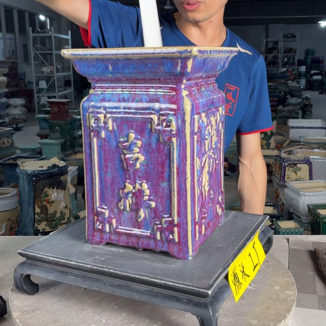 一风堂石湾花盆 面19*29微瑕