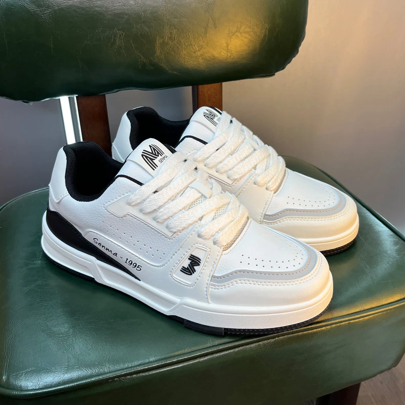 SENMA/森马胖丁小白鞋男厚底网红时尚休闲鞋百搭韩版潮流板鞋男鞋