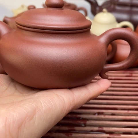 紫砂茶壶淡**静紫砂全手工