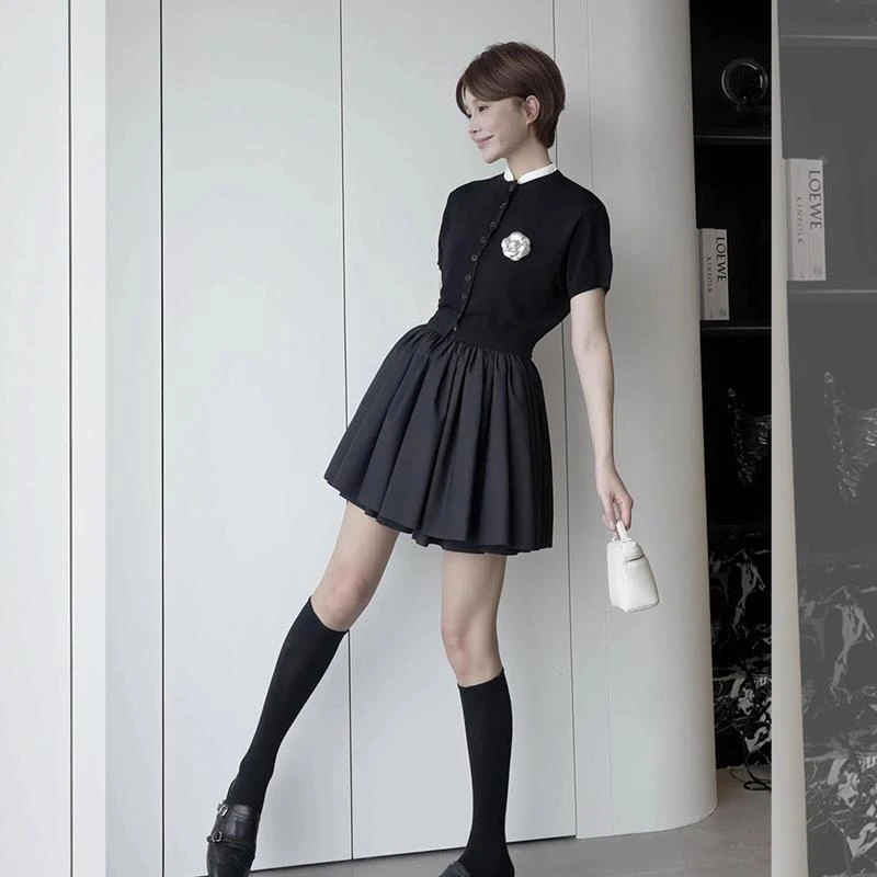 巨好看的夏装一整套大方得体通勤风ootd穿搭韩系学院风套装裙子女