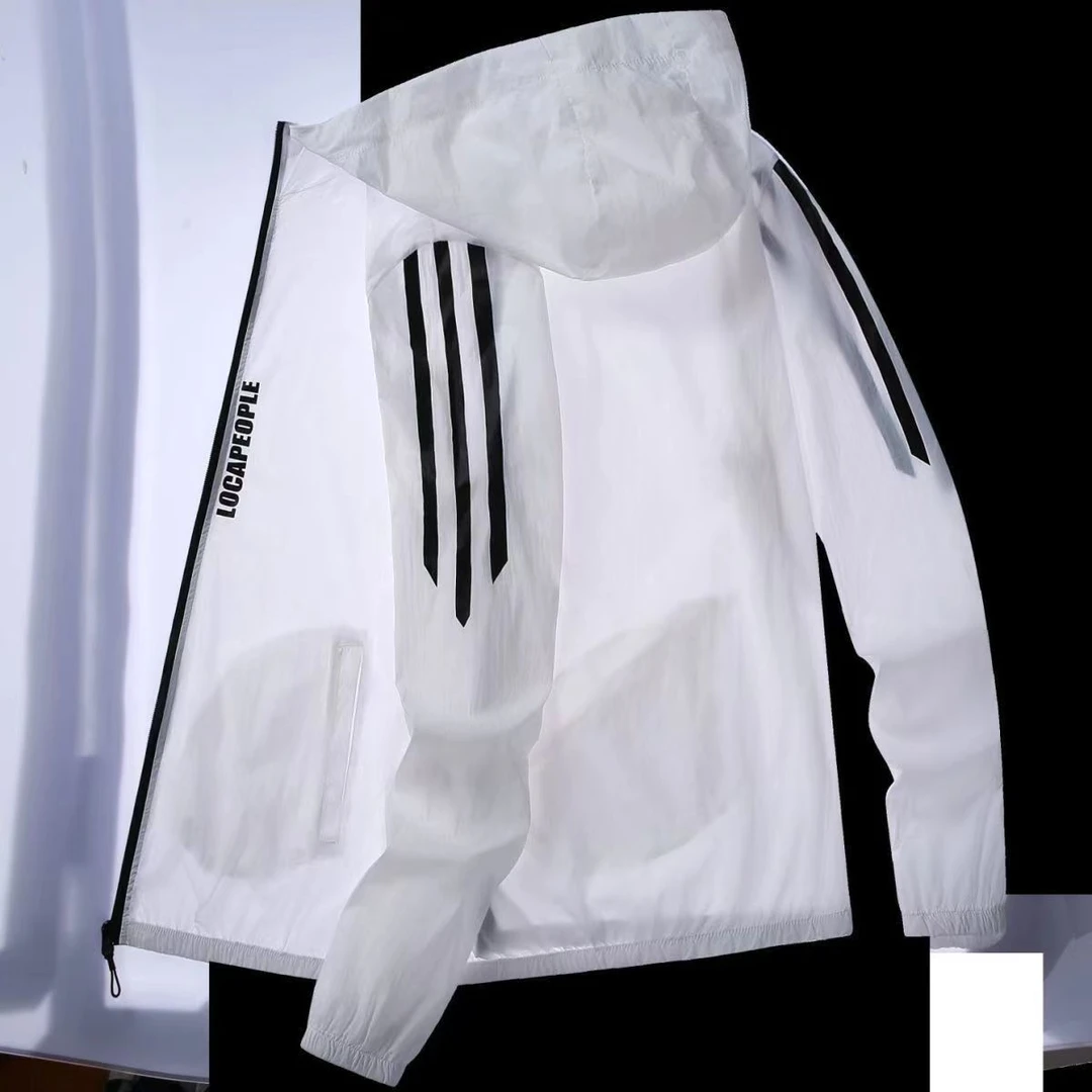 冰丝防晒衣男夏季薄款皮肤衣户外钓鱼防紫外线男士休闲纯色外套潮