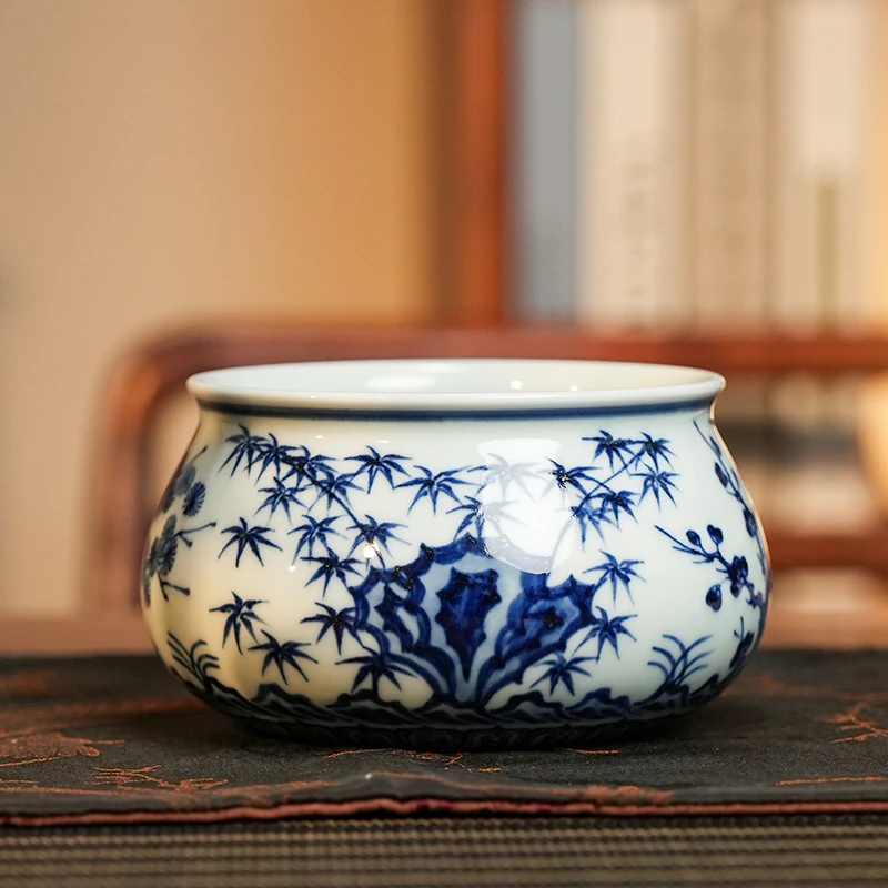 【墨舍柴窑】松竹梅水洗 陶瓷茶具（moshe598）家用大容量纯手工大号