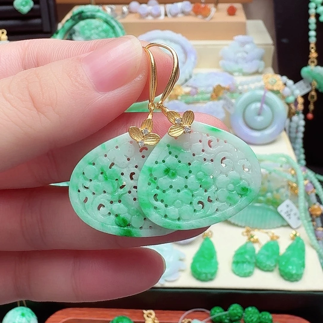 未镶嵌翡翠耳饰翡翠耳饰