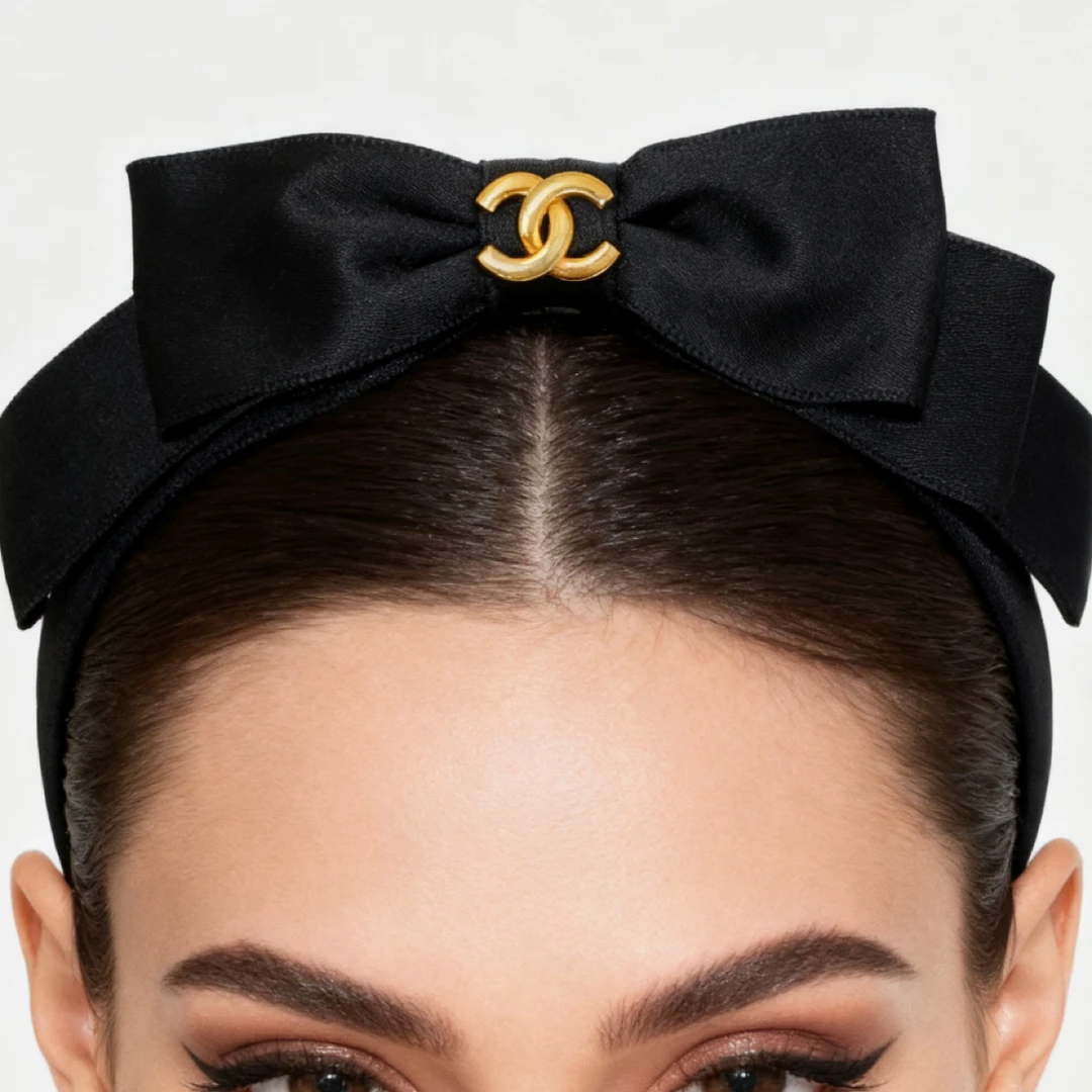 95新 Chanel/香奈儿 Chanel vintage香奈儿中古蝴蝶结发卡