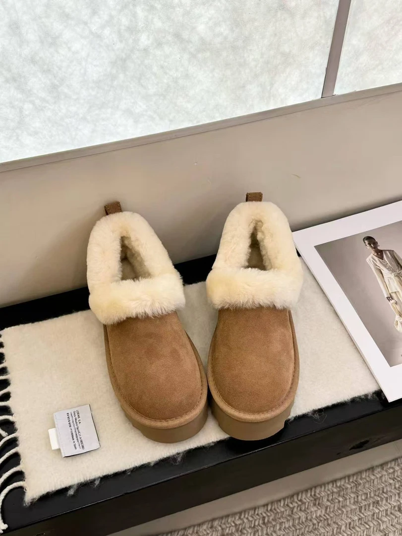 （大喜庆）厚底低帮冬季时尚雪地靴5