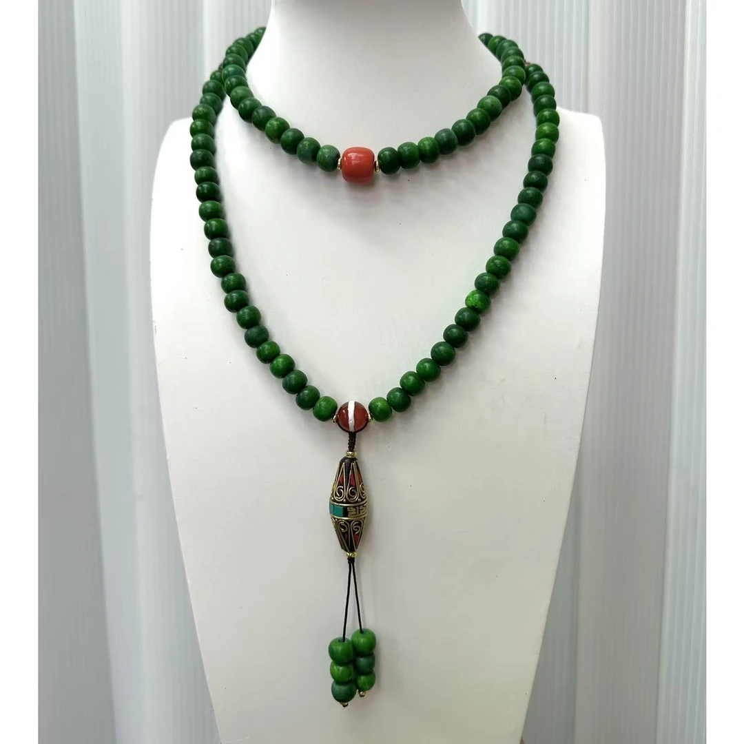 平平S570 绿药六朝驼龙骨项链 多样性发其一