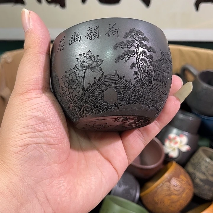 茶杯紫砂全手工紫砂主人杯