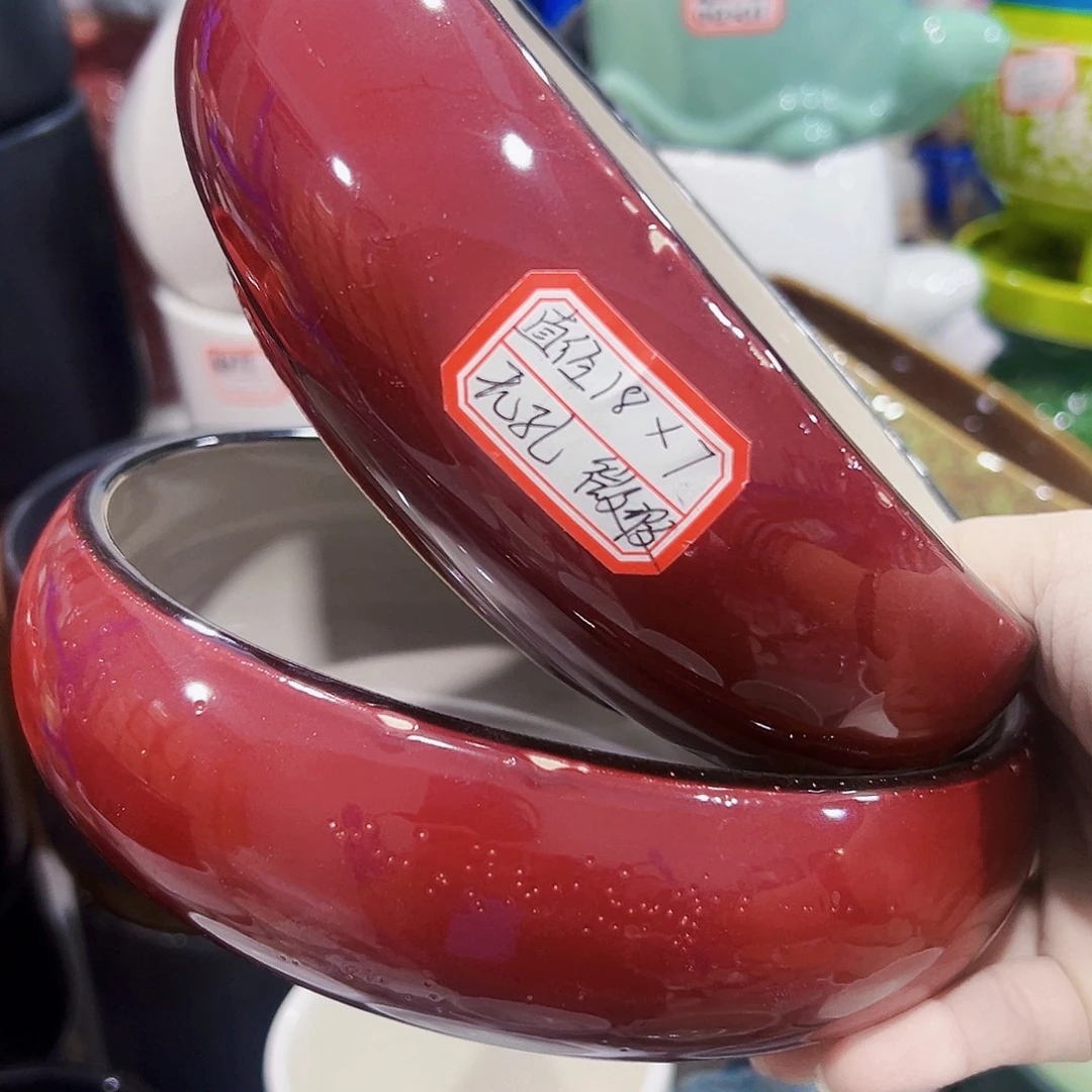 外贸尾单陶瓷花盆凑单10米包邮无孔