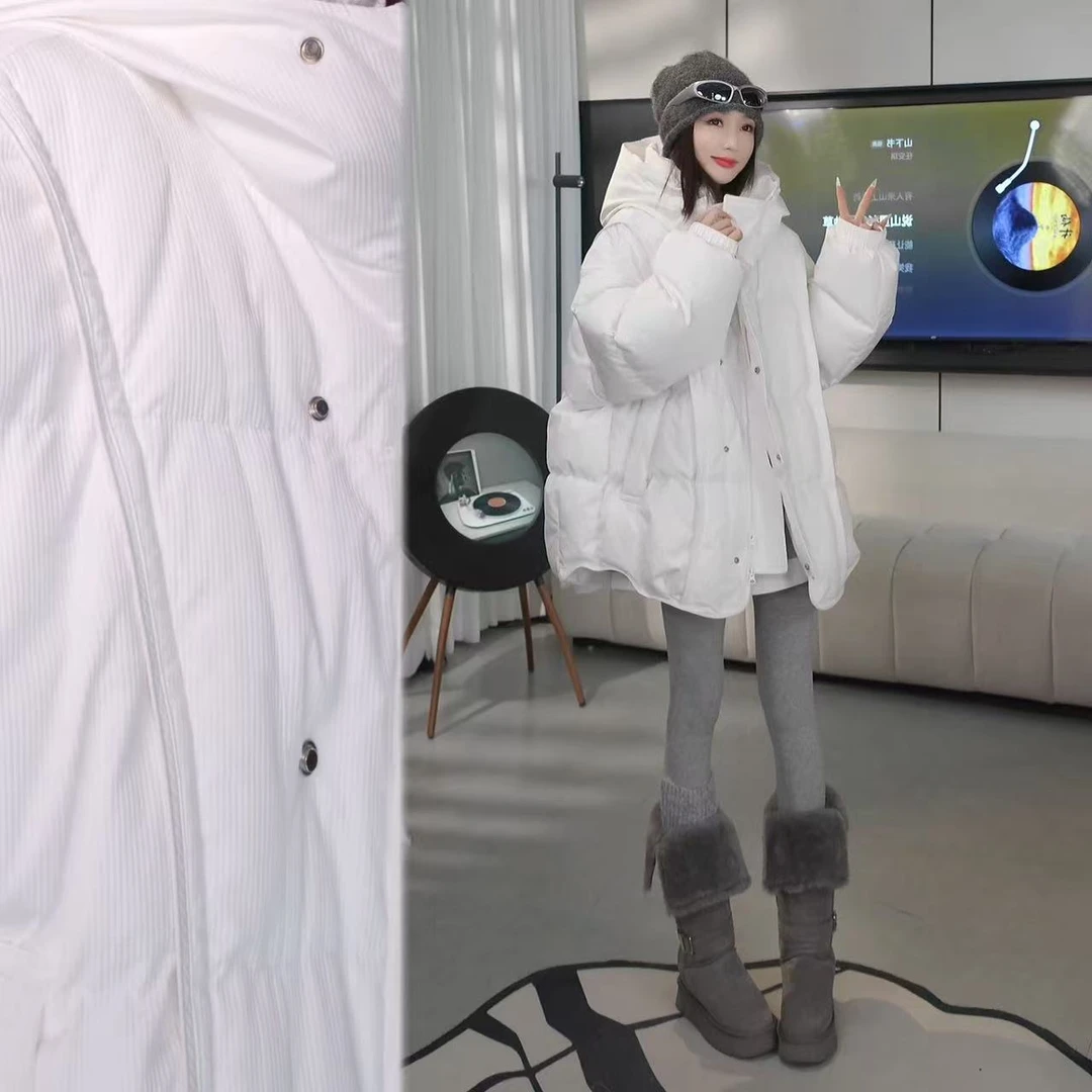 【赵YIYI】“棉服”立体剪裁宽松休闲外套立领连帽保暖加厚Y22523