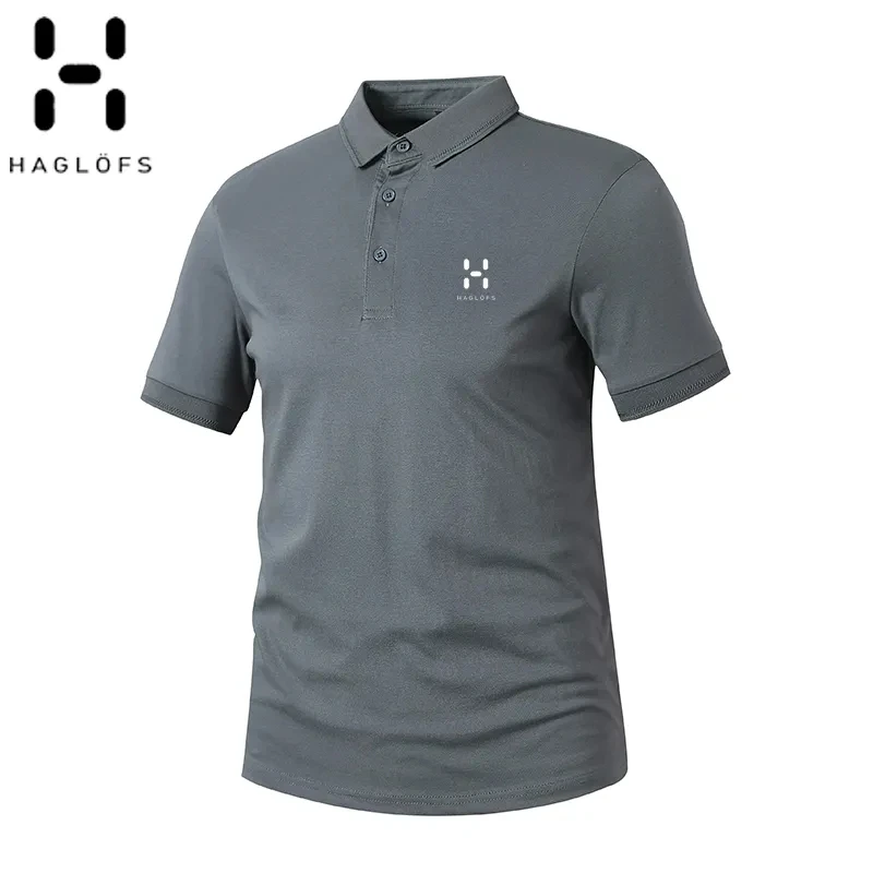 HAGLOFS火柴棍宽松男款运动POLO衫休闲夏季健身运动舒适工装短袖