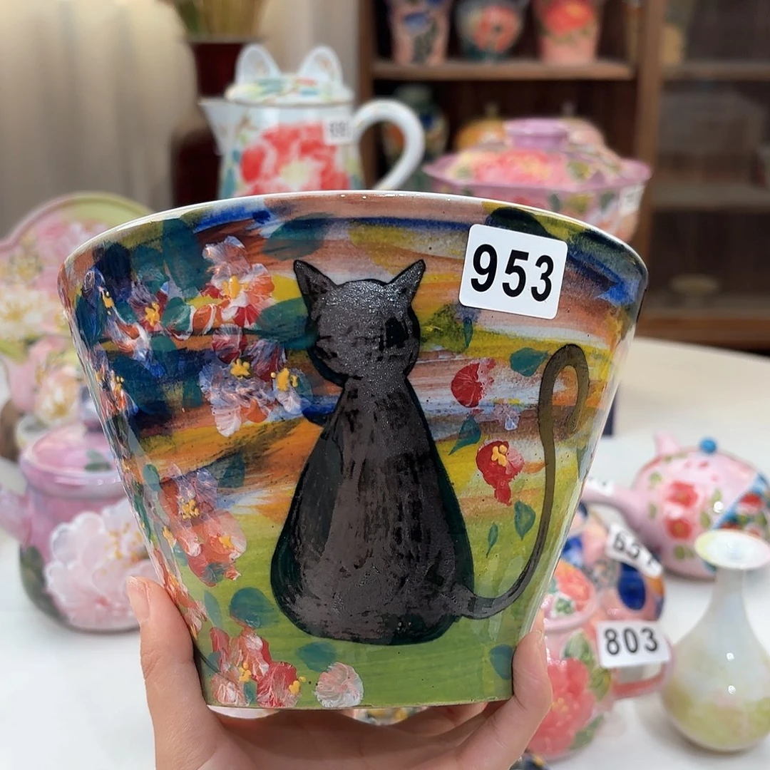 景德镇手绘高温釉下彩陶瓷茶具