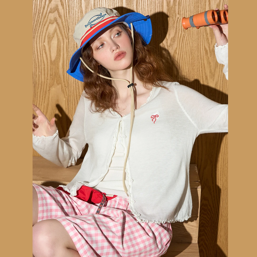 Coolhut【马琦尧专属】气质宽松显瘦轻薄针织小衫女针织衫CSBZ0177