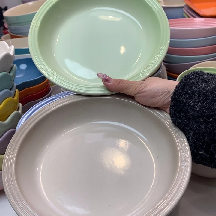 瓷片微瑕8英寸大草帽2只