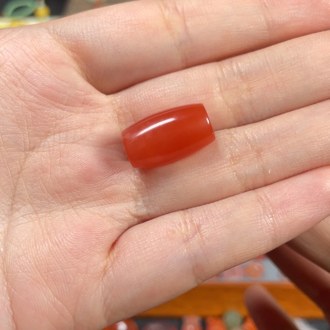 南红玛瑙桶珠未镶嵌奶****波特价款不退换